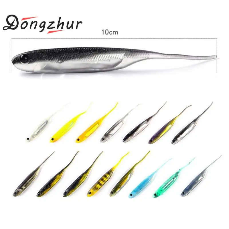 5PCS 100mm 3g Soft Silicone Fishing Lure Tuna Sailfish Bait Rockfish Worms Wobblers Silicone Artificial Bait Bass Tackle Jigs