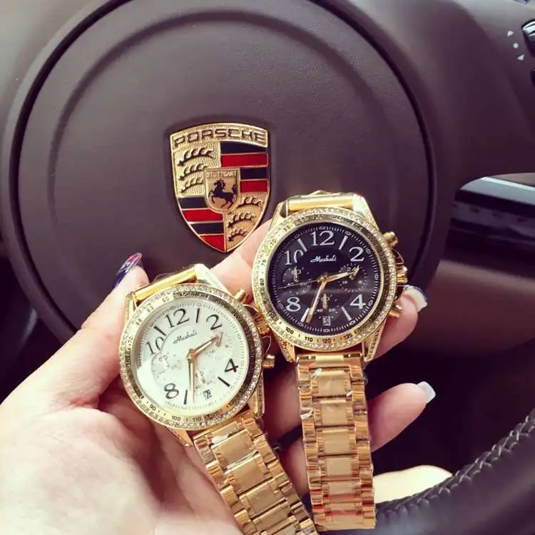 Hot Sale Luxury Brand Stainless Steel Quartz Watch Women Ladies Fashion Crystal Dress Female Rose Gold