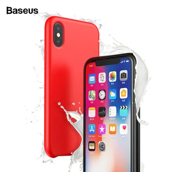 

Baseus Phone Case For iPhone XS Max XR Capinhas Luxury Liquid Silicone Cover For iPhoneXS Max iPhone XSMax XR Funda Bumper Coque