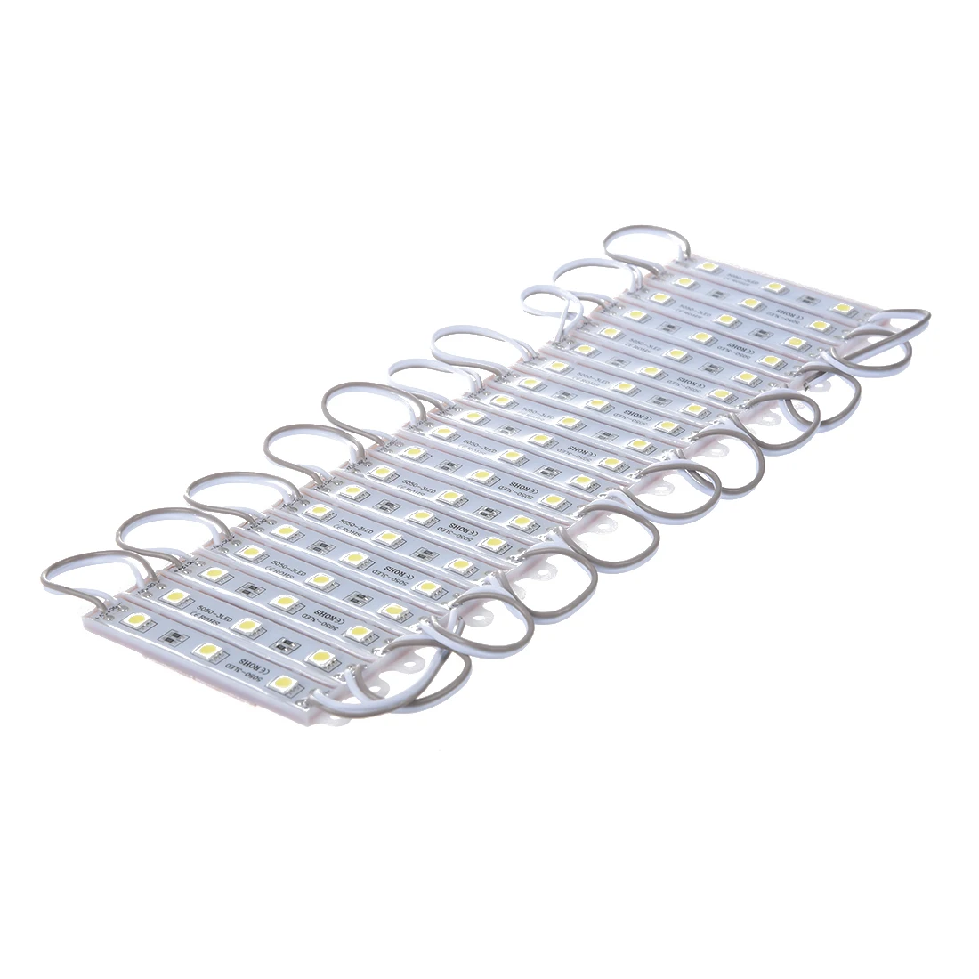 

Brand New 20pcs 5050 SMD 3-LED Module White Waterproof Modules 12V