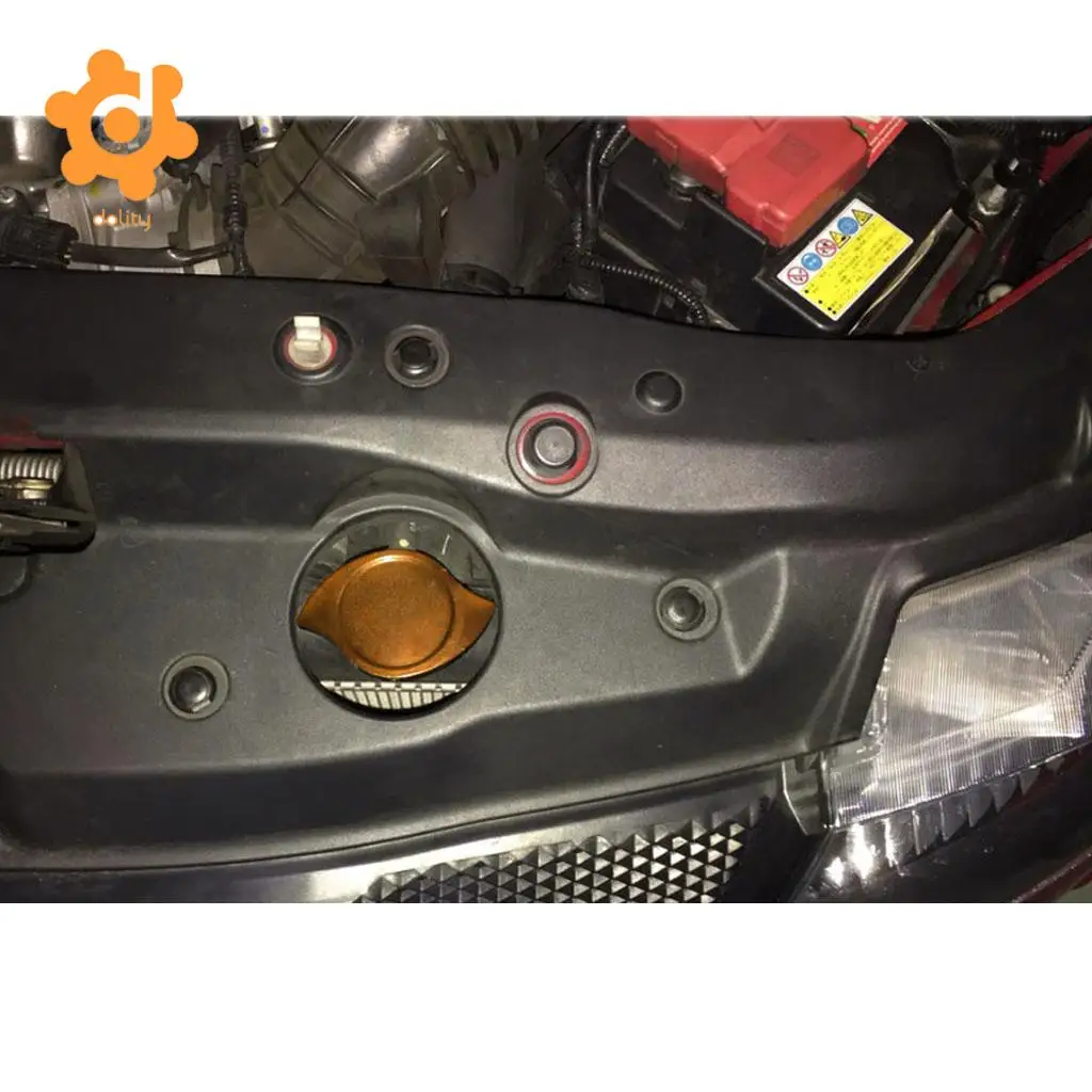 dolity Car Aluminum Alloy Oil Fuel Tank Cap Cover for   for Honda for Mazda for Kia