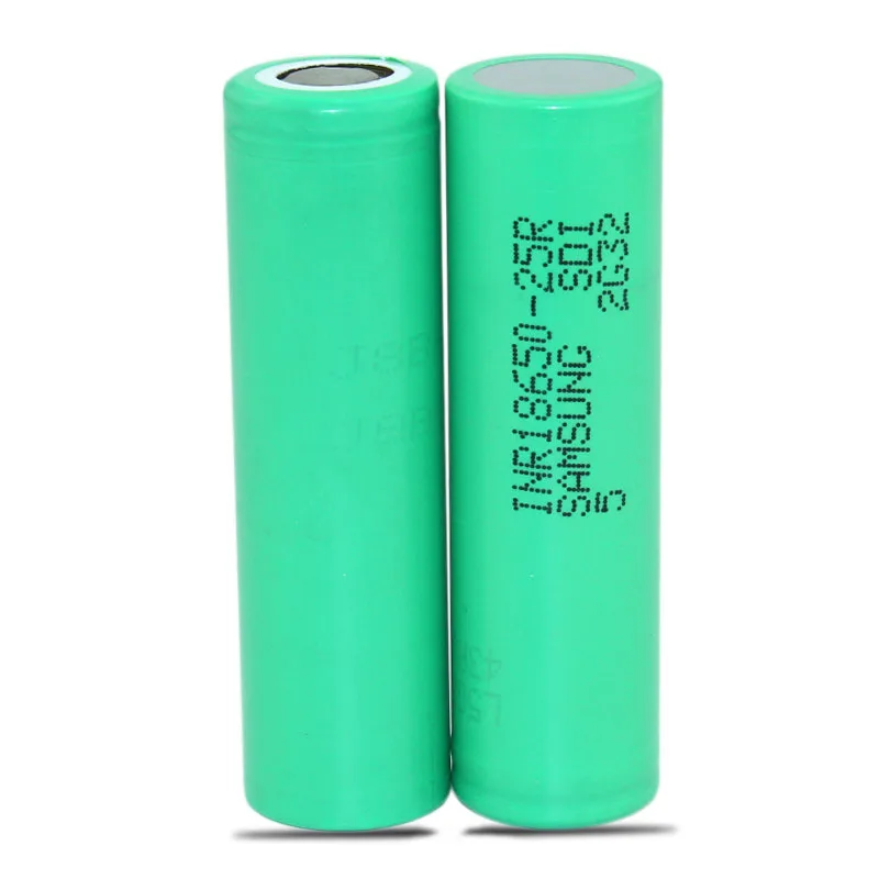 Dinto 2 шт Для samsung 25R 2500mAh 18650 литий-ионная литиевая батарея 3,7 V перезаряжаемые батареи для электронной сигареты