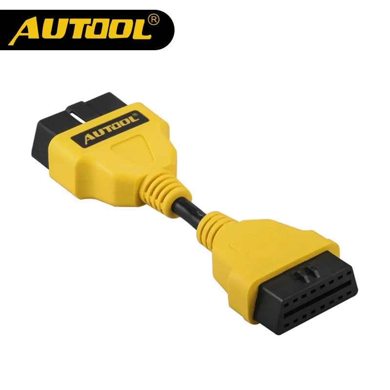 AUTOOL Car OBD 2 II Extension Cable Connector Auto OBD 16pin Adapter Extend Wire OBD2 Connect Cord For Launch X431 Airbag 14CM