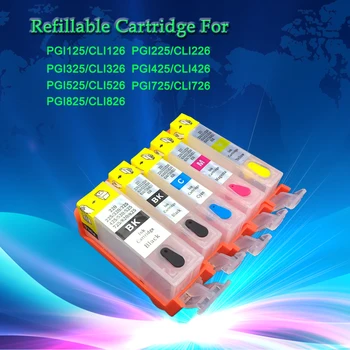 

XIMO Wholesale, 10sets of Chipped Refillable ink cartridge for PGI225 BK CLI-226 BK C M Y,free shipping