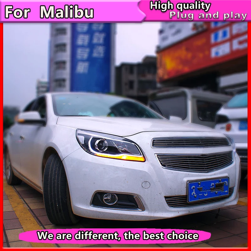 Автомобильный Стайлинг, фары в сборе для Chevrolet Malibu, фары 2012- Malibu, светодиодные фары, светодиодные фары drl, прожекторные фары