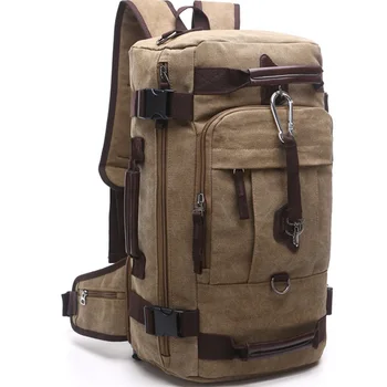 

New Large Capacity Multifunctional Travel Backpack Man Canvas Rucksack Shoulder Mountaineering Bag