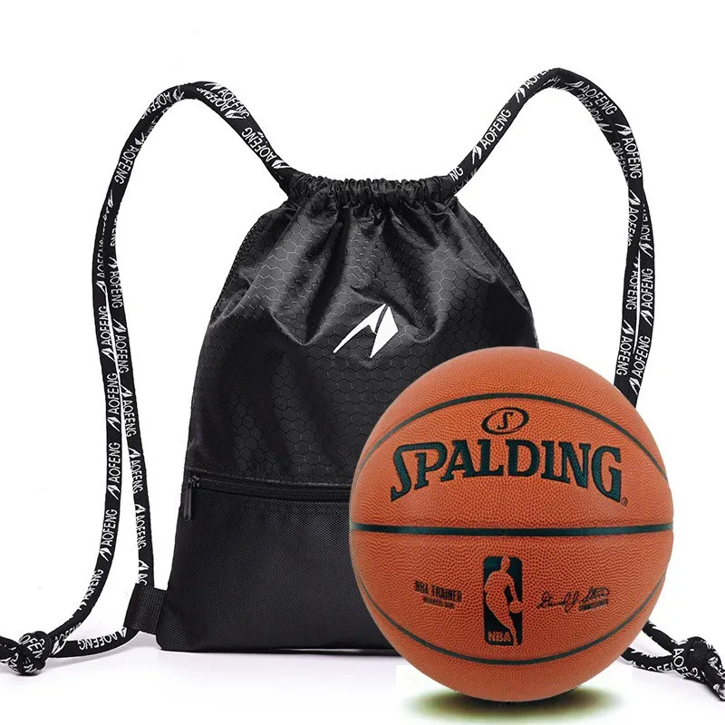 Термоусадочный шнурок простой и легкий большой емкости спортивный рюкзак баскетбольные сумки для женщин мужской ракетки и мяча спорта