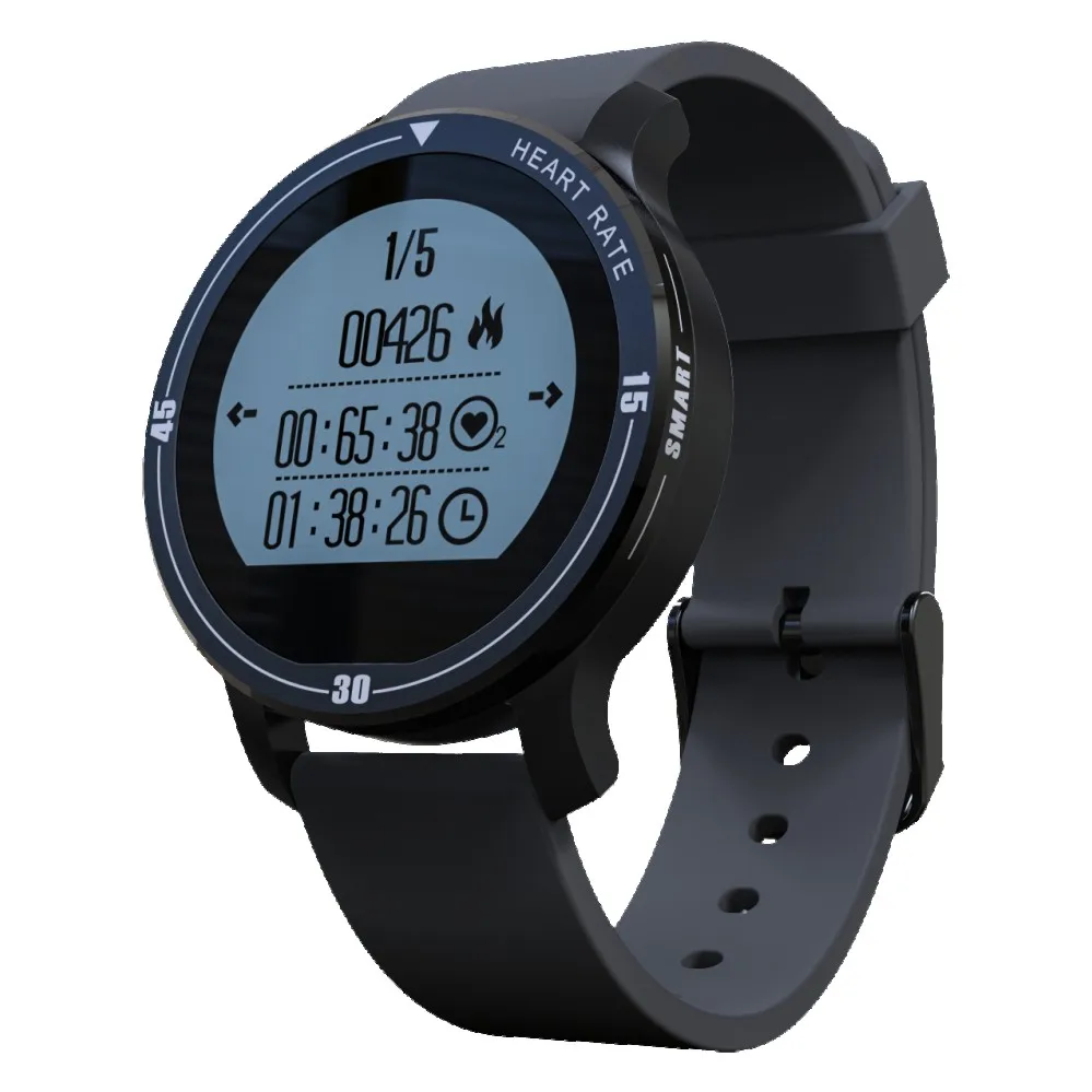 Smartch Bluetooth font b Smart b font watch S200 support IP67 Waterproof Heart Rate Monitor Pedometer