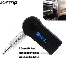 JOYTOP беспроводной Bluetooth приемник адаптер для наушников 3,5 мм аудио стерео музыкальный приемник Hands-free Bluetooth Plug адаптер для динамиков