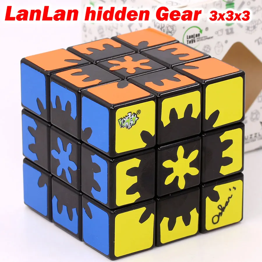 

Puzzle Magic Cube LanLan hidden inside the Gear 3x3x3 cube strange shape professional speed cube educational Logic game gift toy