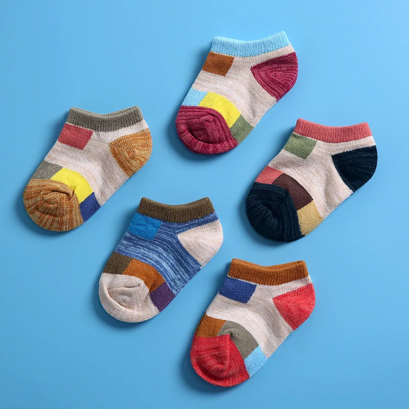 2 12Years kids cotton Socks Girl Boy Children non slip Sock Kids Short