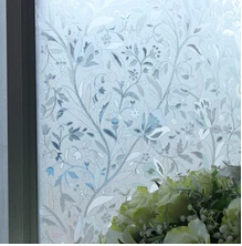 Трехмерная стеклянная оконная пленка для декора статического Cing высокого качества 3d лазерная оконная наклейка стеклянная фольга ПВХ наклейка s Fenetre - Цвет: 3D Ice Flower