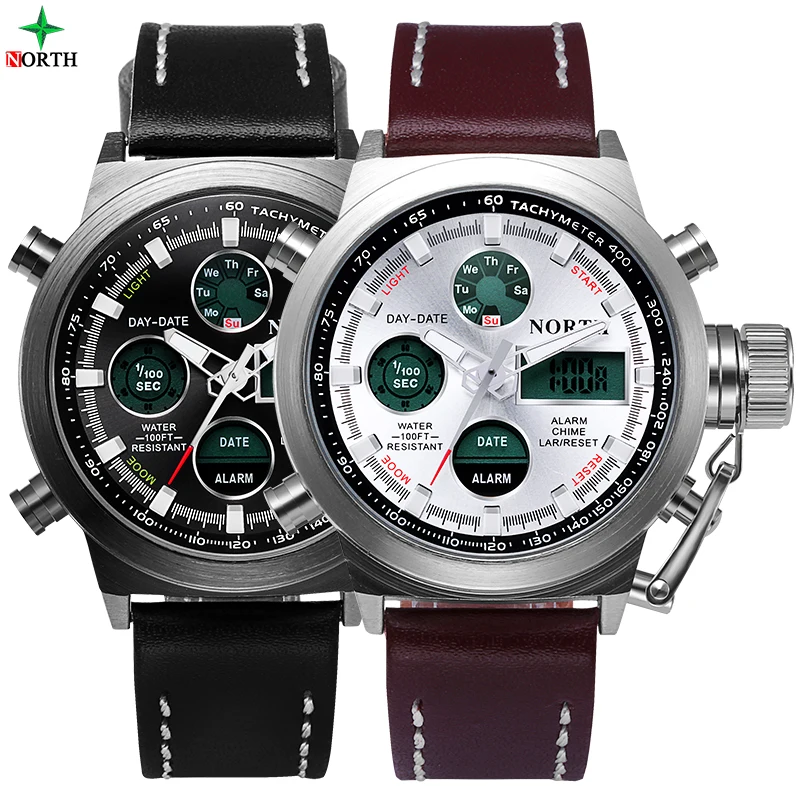Men's Brand Luxury Military Analog Digital Watch LED Fashion Waterproof