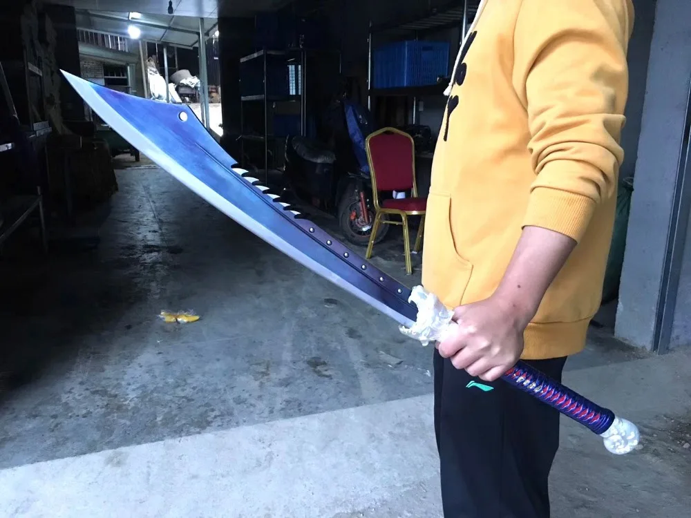 Китайский WuShu Broadsword KungFu Da Dao меч синий Высокоуглеродистая сталь лезвие острое для