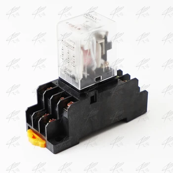 

MY3 HH53P MY3NJ Mini Coil Power Relay 11pin 3NO 3NC LED Lamp 5A AC 220V with socket