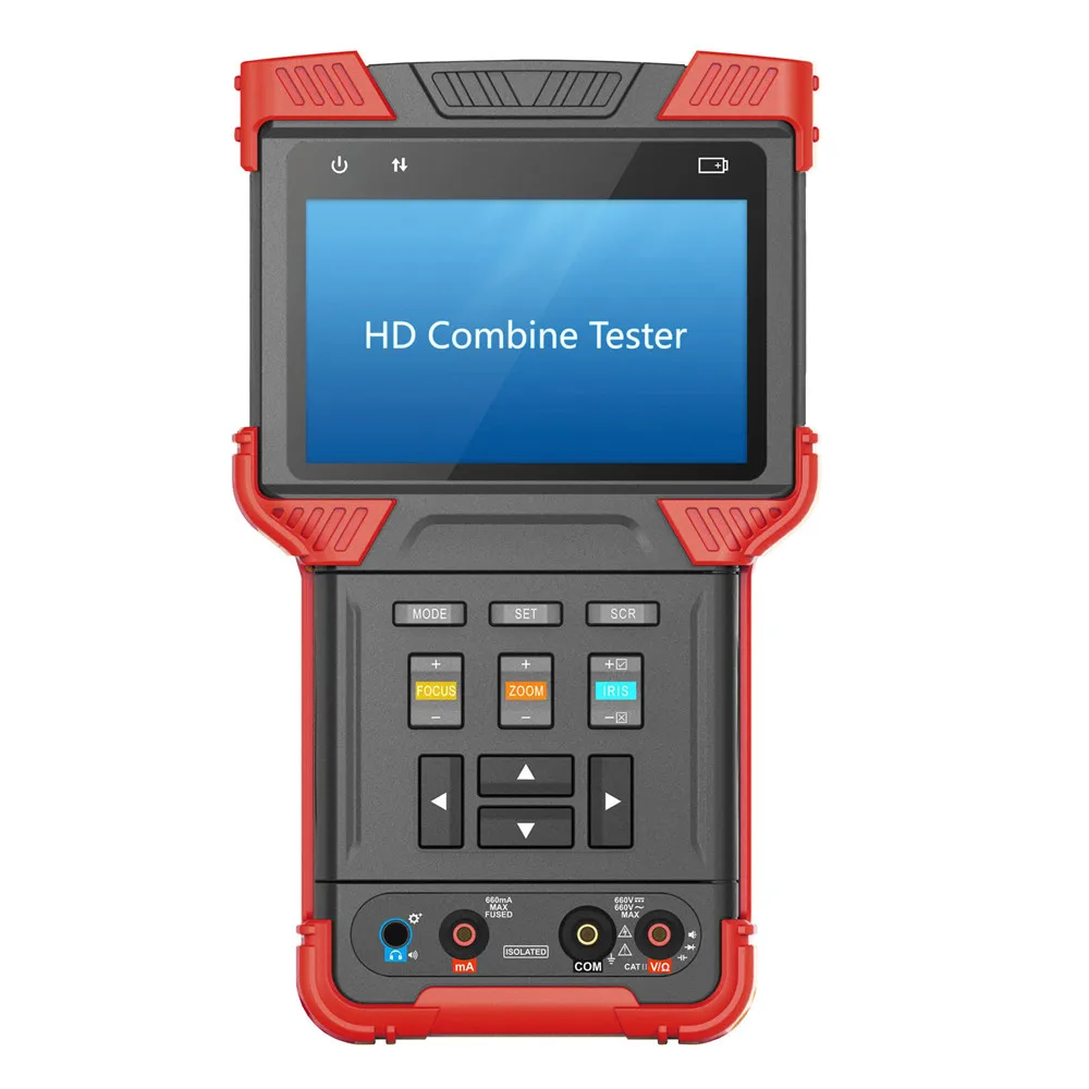 

DT-T73 IP CCTV tester monitor Camera Combine Handle Tester Support Analog/3.0CVI/TVI/DMM AC100-240V DS Screen