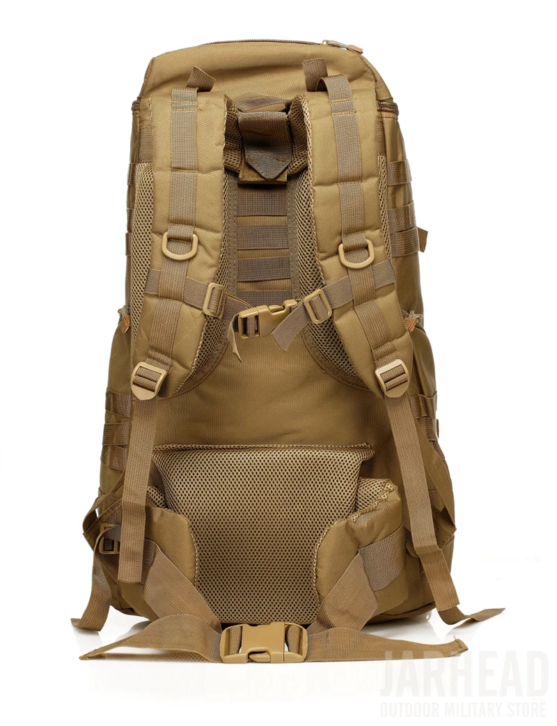 Acampamento ao ar Grande!! Militar Tático Assalto Mochila Livre Andando Equitação Grande Multifuncional Caminhadas Esporte 55l 10 Mochilas escal.