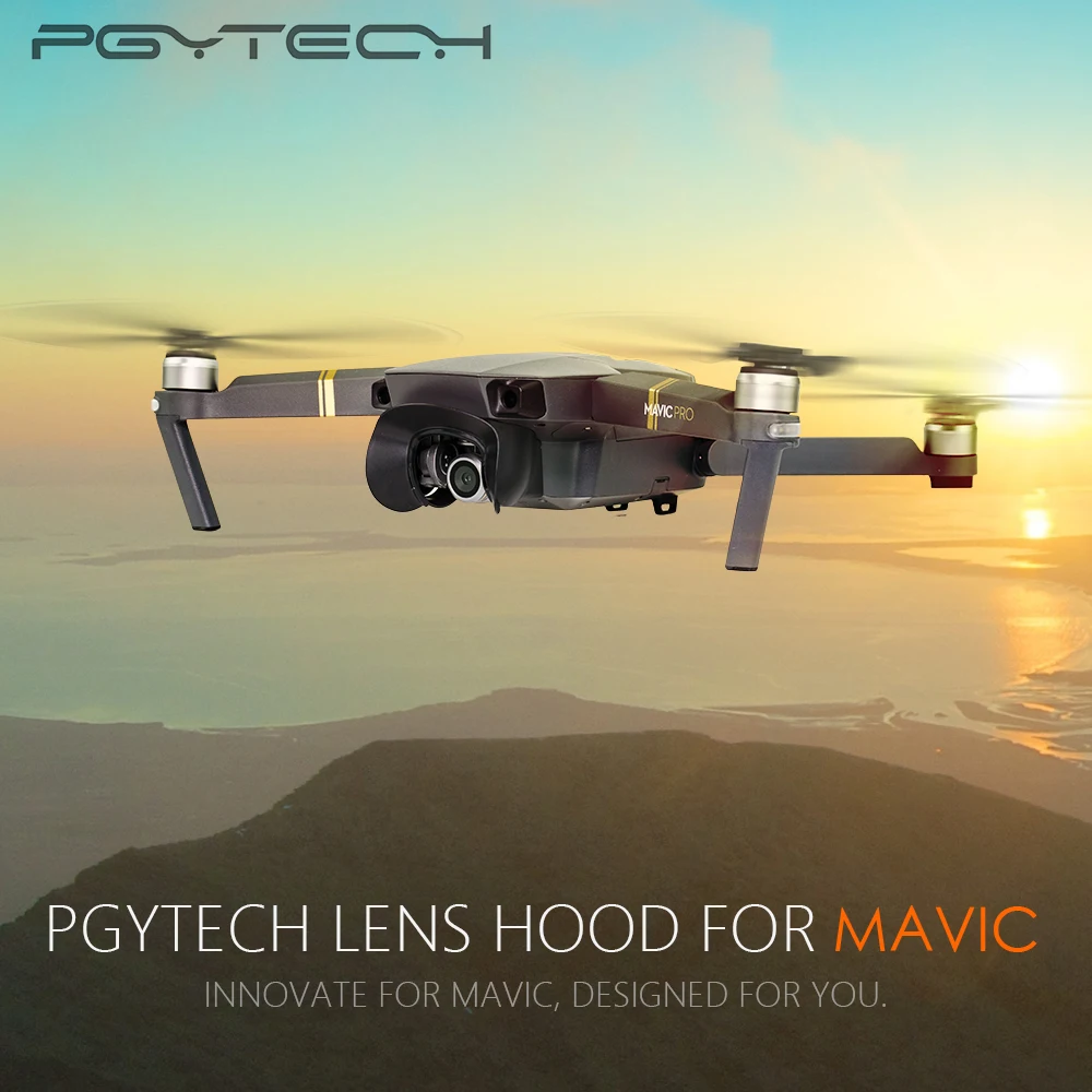 PGYTECH Защита объектива камеры Защита от Солнца блики Mavic Pro карданный тент бленда объектива камеры анти блики для DJI Mavic Pro/platinum