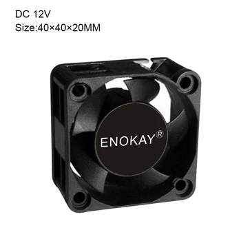 

New Computer Fan Controller Enokay DC 12V/24V 2P Brushless Fan Cooler 40mm 40x40x20mm 4020s Cooling Heatsink Radiator 1pcs