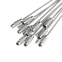 10 шт./компл. провод из нержавеющей стали шнур для связки ключей брелок для наружного туризма инструмент новые настольные наборы Школьный набор канцелярских принадлежностей