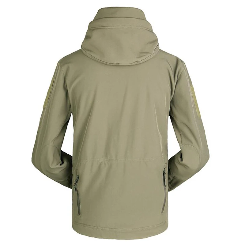 Men's Winter Fishing Suit - Shark Skin Soft Shell Fleece Set, Waterproof & Windproof For Outdoor Camping-590327