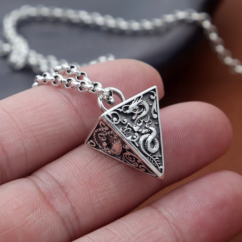 

Duel Monsters Sinicism Pharaoh Millennium Puzzle Necklace Pendant 925 Silver