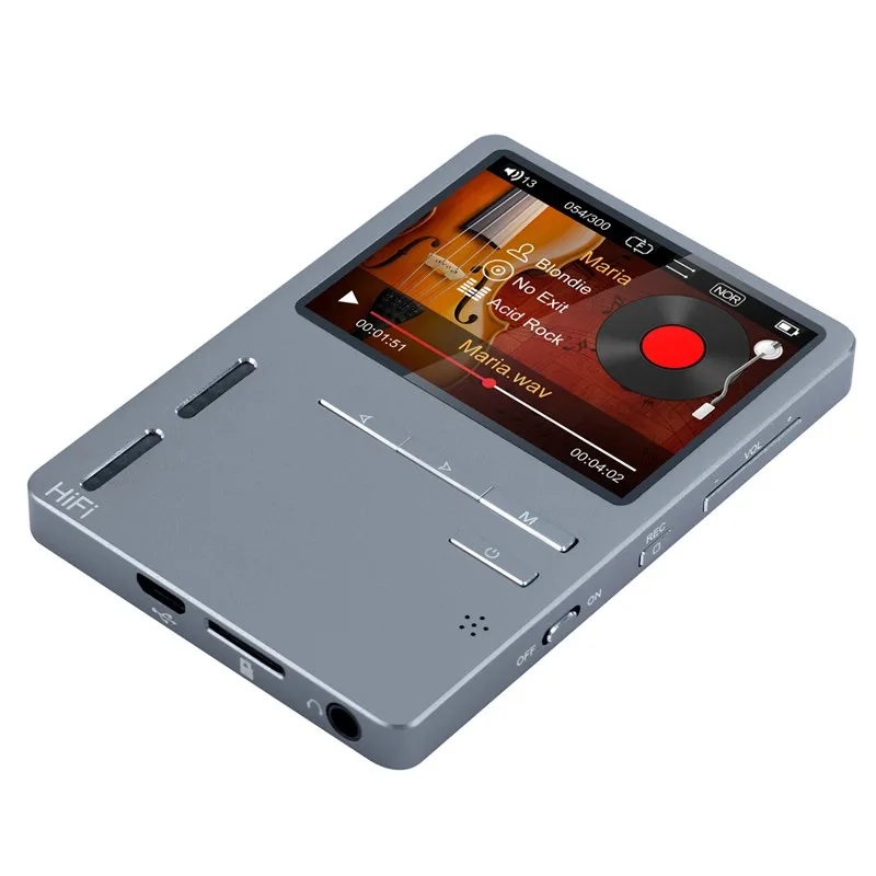 Оригинальный ONN X6 HiFi MP3 высокое Разрешение аудио плеер с HD Экран fm бас Динамик