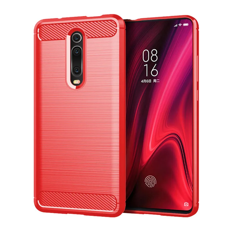 Защитный корпус для телефона рукав Xiaomi Red Mi K20/MI 9T матовый углеродное волокно