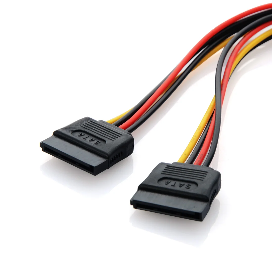 15Pin SATA Male Plug To 2 Female 15Pin Power HDD Splitter Connector Cable Power Cable Cord Adapter for bitcoin mining device P20