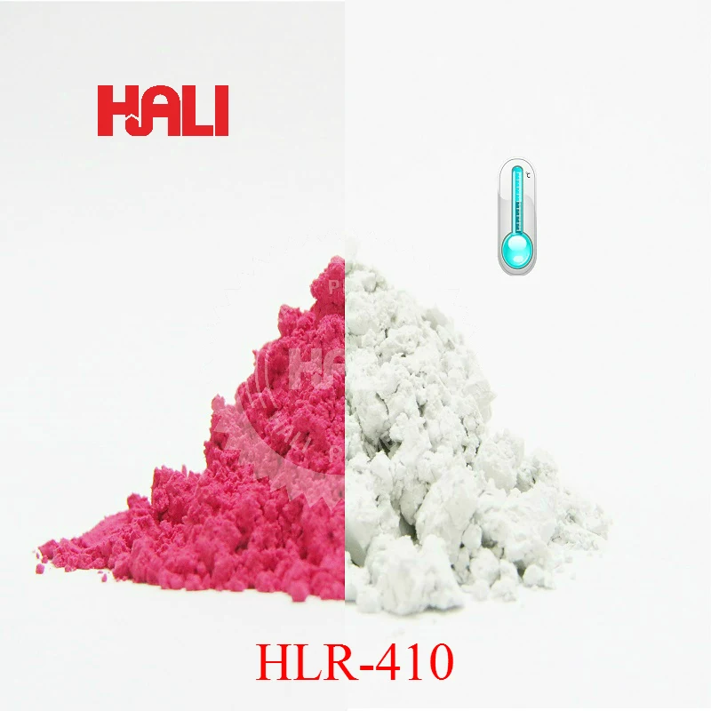 

thermochromic pigment,hot sensitive pigment,temperature active pigment,color:red,activate temperature:16C,22C,31C,33C,45C,60C.