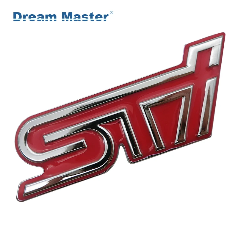 

3D Excellent Smooth Glossy Metal STI Emblem Badge Sticker for Subaru XV Legacy Forester Impreza STI WRX Car-Styling Accessories