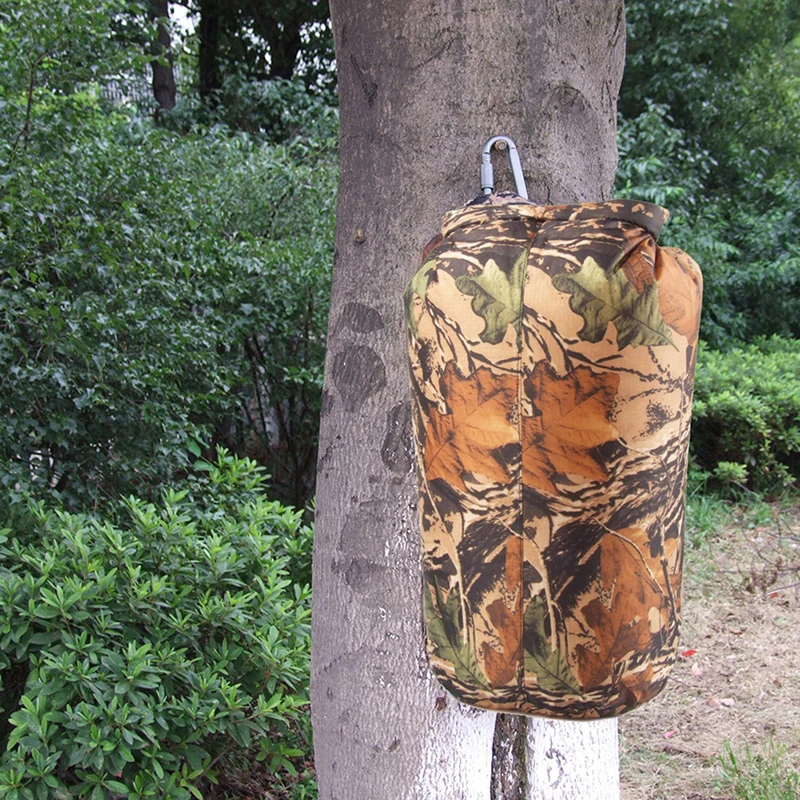 Новая портативная 8л камуфляжная водонепроницаемая сумка для хранения сухая уличная каноэ каяк рафтинг Кемпинг скалолазание поход водонепроницаемая сумка
