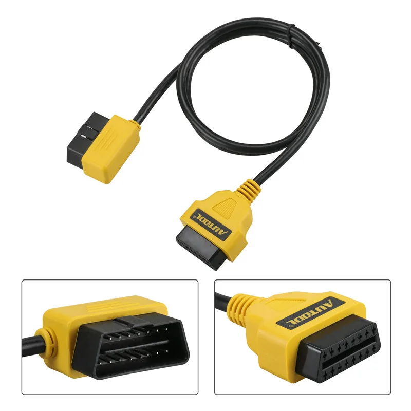 100 шт. autool OBD2 удлинитель 14 см 30 см 40 см 100 см 150 см для Старт iDiag/ easyDiag/Pro/Pro3/v/+/golo/mdiag/ELM327/AL519