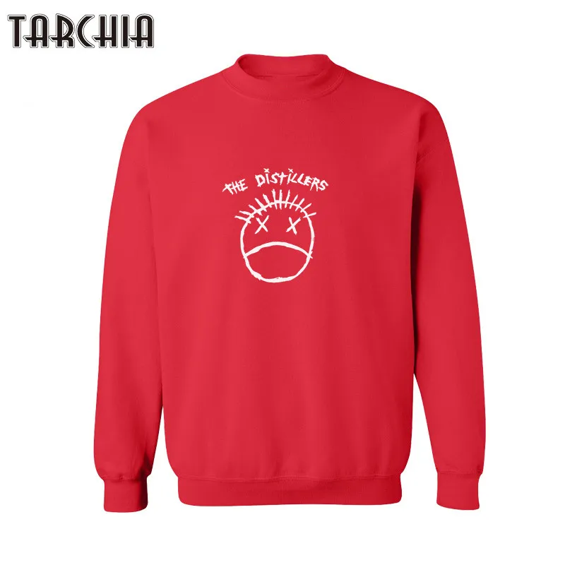 

TARCHIA Man Letters Printed Hip-hop Streetwear Sweatshirt THE DISTILLERS Fashion Tracksuits Crewneck Sweatsuits Plus Size XXL