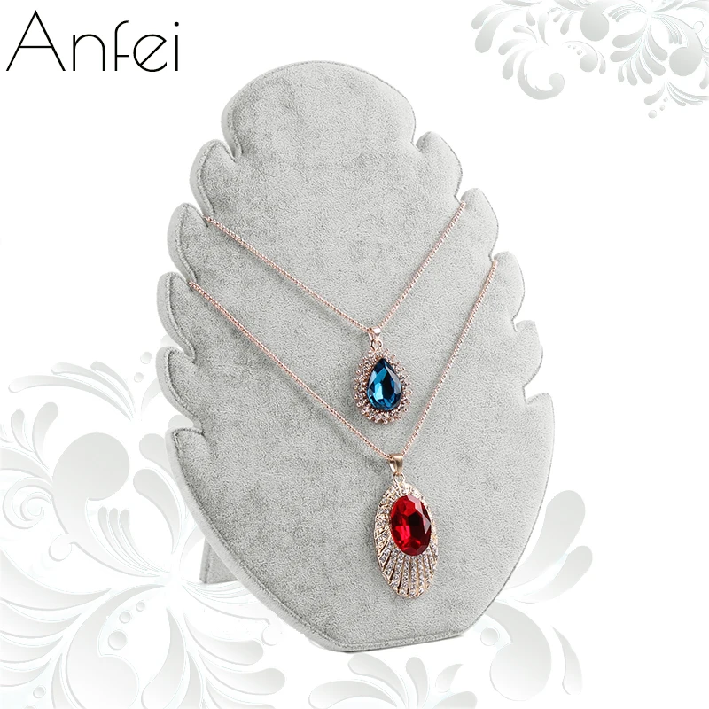 

Fire Shape Velvet Necklace Display Jewelry Display Holder Frame Jewelry Holder Accessories Pendant Necklaces Display Rack A165