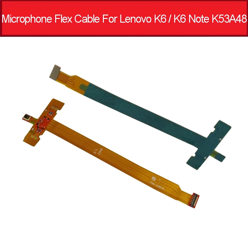 Шлейф микрофона для Lenovo K6 Note K6Note K53a48 микрофон Микрофон Разъем PCB Flex лента запасные