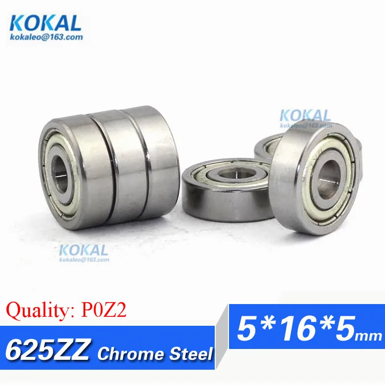Free Shipping 10pcs 80025 R 1650 chrome steel ball bearing 625zz 5mm