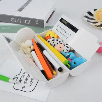 

Creative Stationery Kawaii Multifunction Pencil Case For School Cute Pen Pencil Box Kids Gift Office Supplies