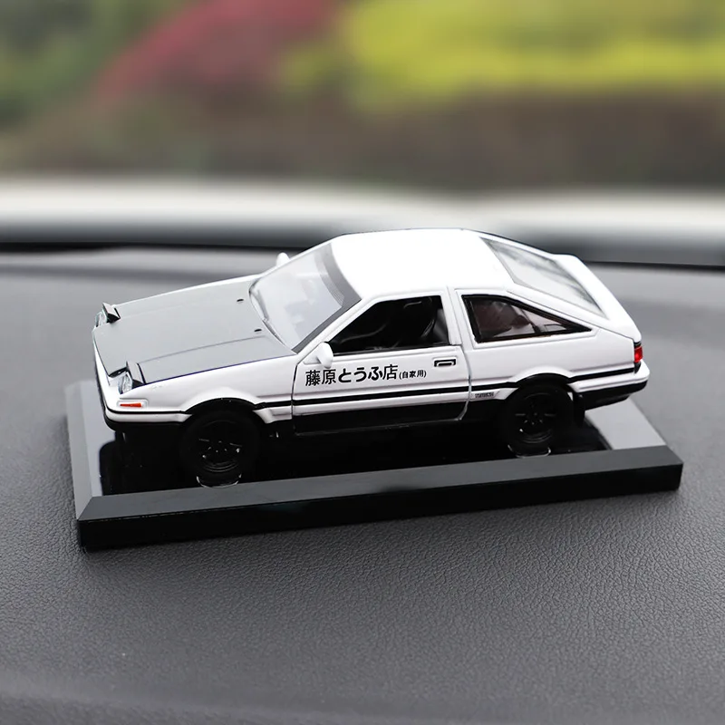 

1:28 Alloy Car New Toyota AE86 INITIAL D Model Anime Cartoon Fast Furious With Pull Back Sound Light For Boy Toys Free Shipping