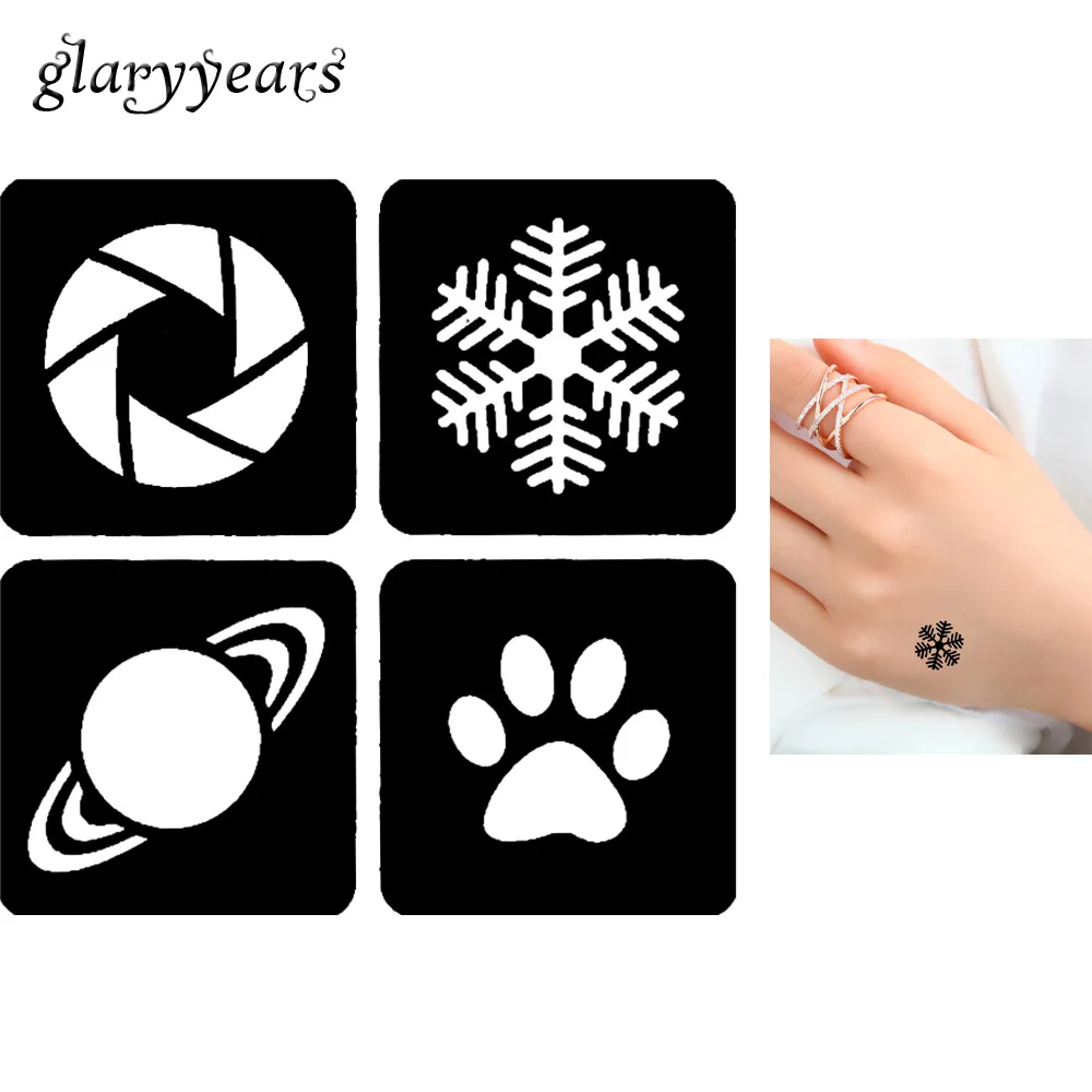 1 шт. трафарет для татуировки из искусственной Хны|stickers color|gift labels stickersstickers bear |