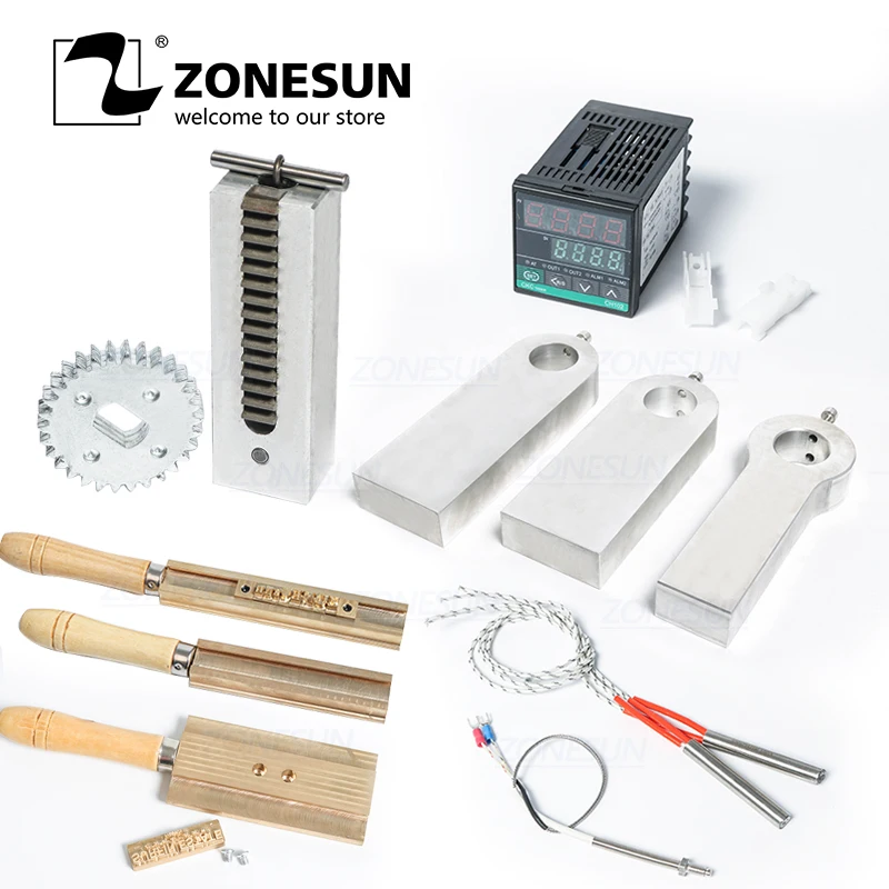 

ZONESUN Hot Foil Stamping Machine Accessory Spare Parts Position Holder Foil Roll Holder T-Slot Workbench Heating Element