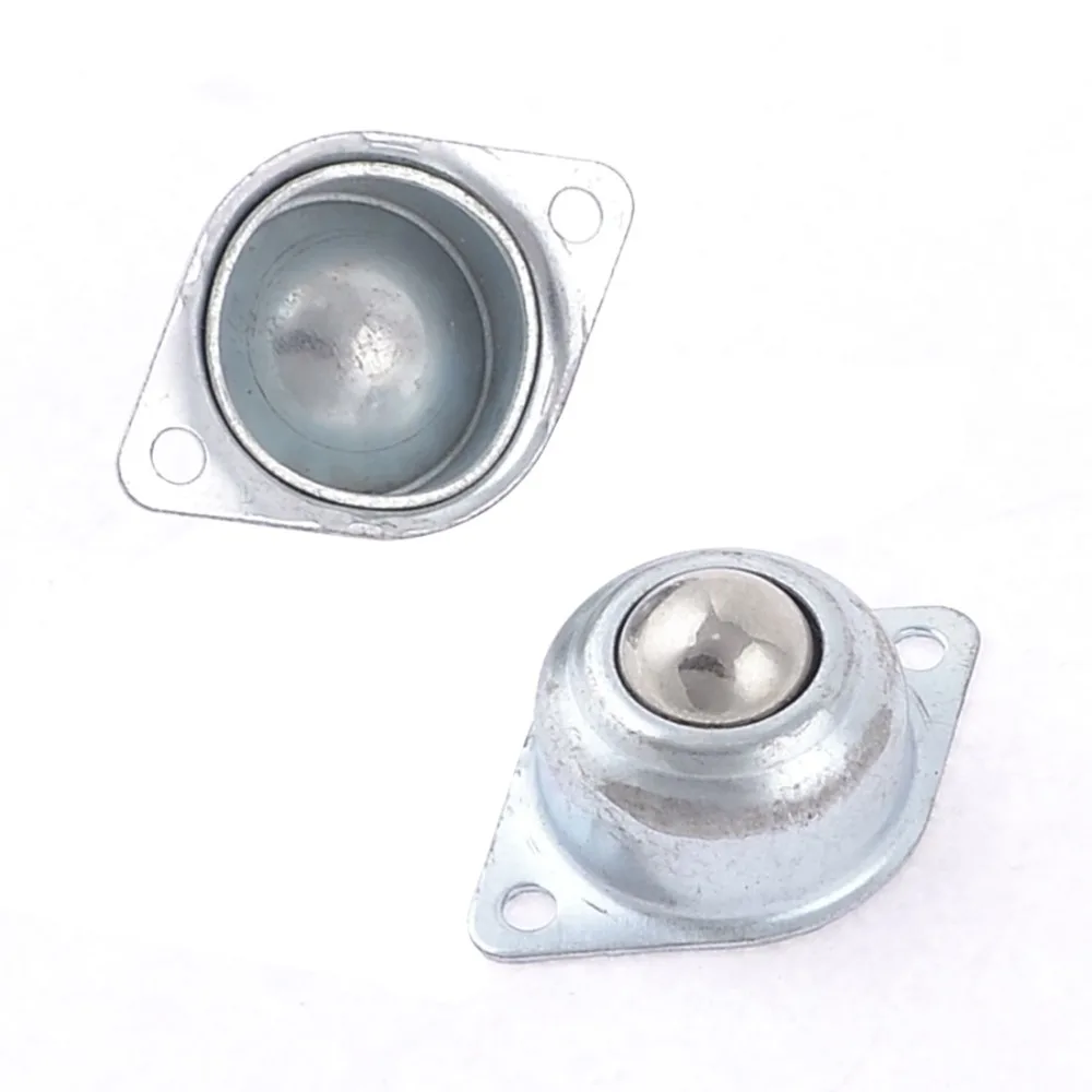 

2Pcs/pair 4mm / 0.16" Dia FixingThread Wheel Dia 1.4cm / 0.55" Metal Ball Transfer Unit 360 Degree Swivel Mounting Silver Tone