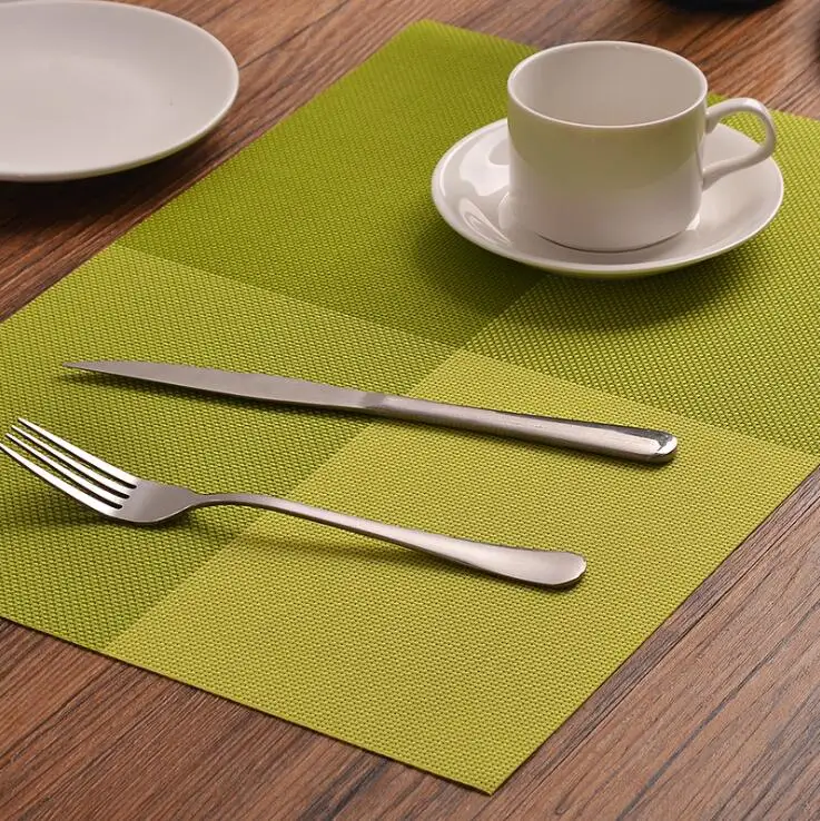  Fyjafon 4/6pieces Set Kitchen Table Mats Europe Restaurant PVC Place Mat Heat Protection Hotel Plac