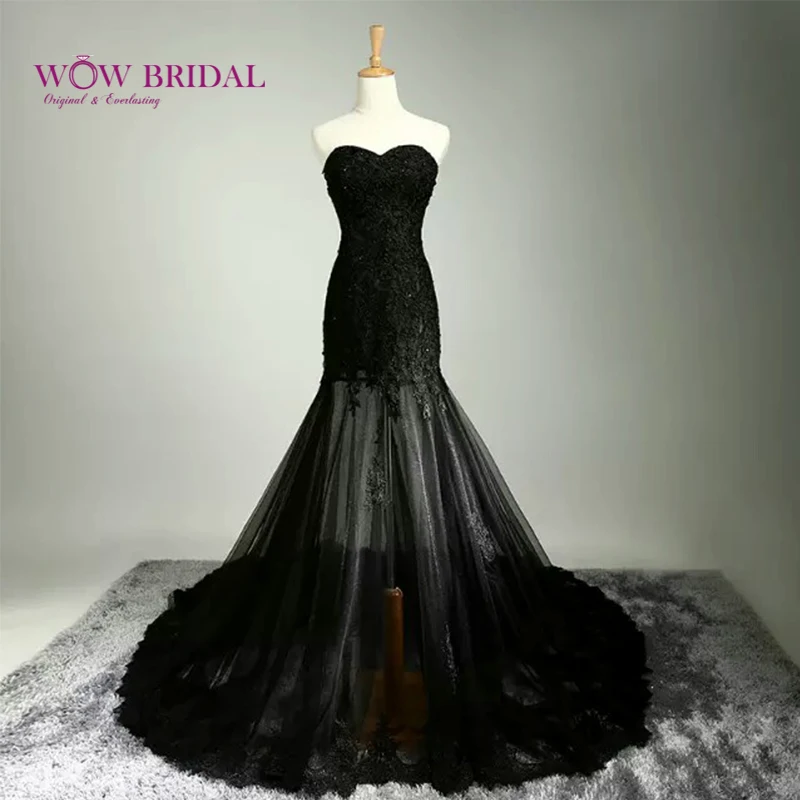 

Wowbridal 2015 Sexy Lace Evening Dresses Sweetheart Appliqued Off the Beaded Shoulder Court Train Ruched Mermaid Evening Gowns