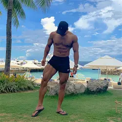 Мужские спортивные шорты для бодибилдинга и фитнеса Летние повседневные модные тонкие прохладные дышащие пляжные короткие мужские брюки