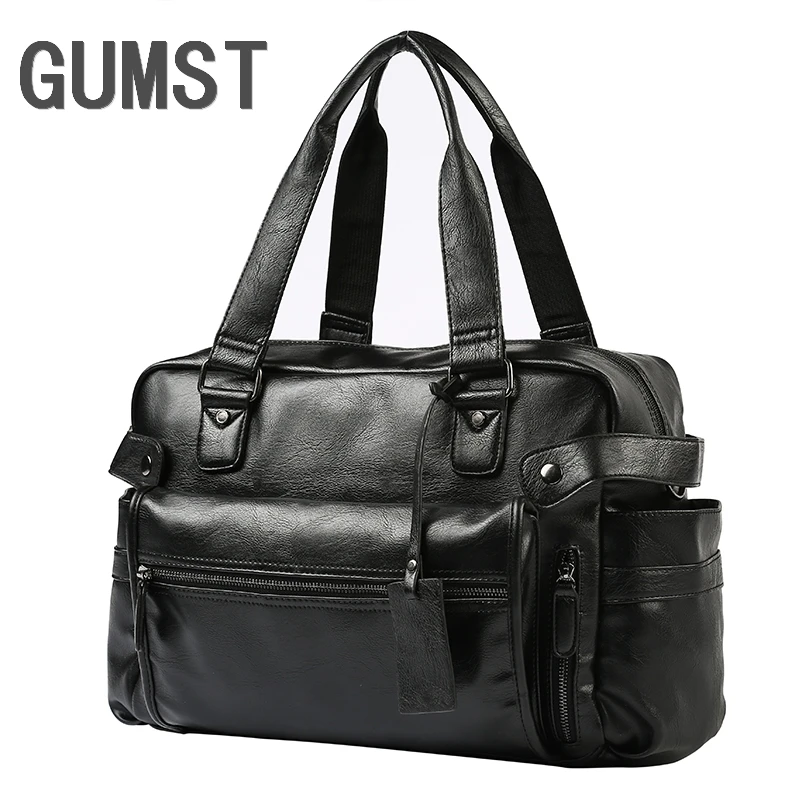 

GUMST New Men's Handbag For Men Business Briefcase Satchel Bags Fashion Messenger Bag Laptop Travel Large Shoulder Bags
