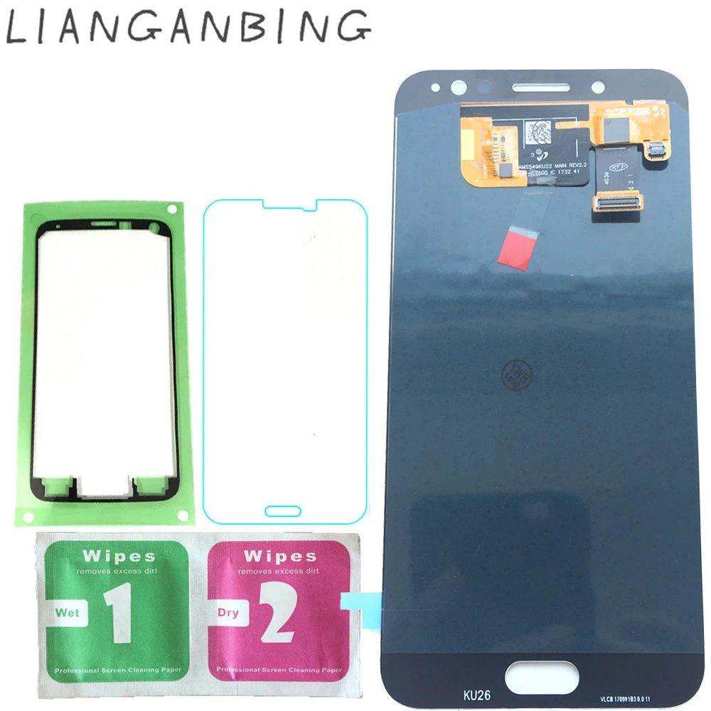 

New Super AMOLED LCD C8 2017 C710F/DS C7100 Display 100% Tested Working Touch Screen Assembly For Samsung Galaxy c8 lcd