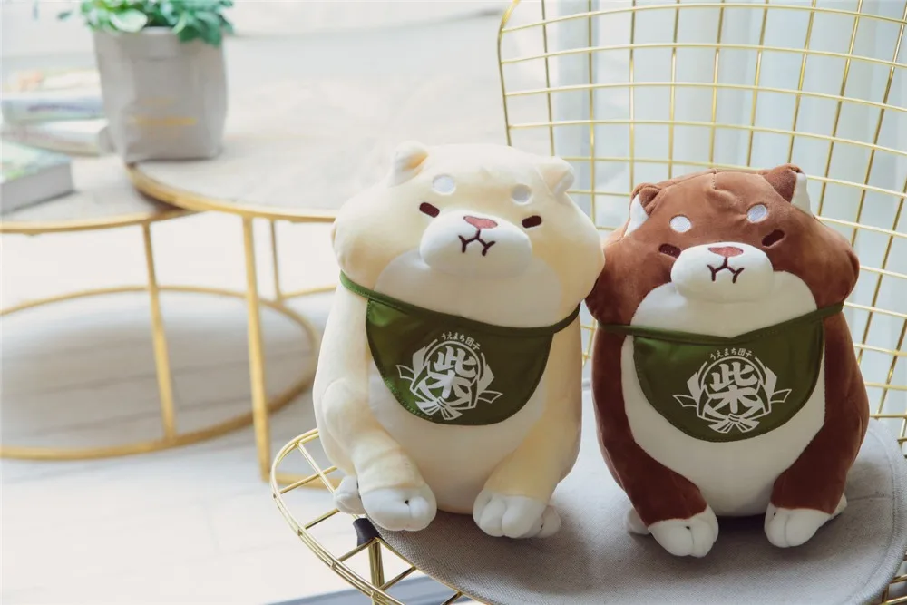 3 angry shiba plush