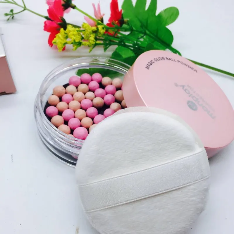 1 Box Smooth Face Powder Eyeshadow Contour Cosmetics Powder Balls