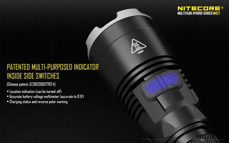 NITECORE MH27 MH17UV Охотничий комплект 1000LM 4xleds хайлайтер Шестерни Охотничий Тактический военный поисковый фонарь фонарик BoxSets чехол